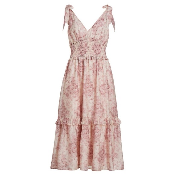 En Saison Dresses & Skirts - NWT En Saison Michelle Floral Organza Midi-Dress